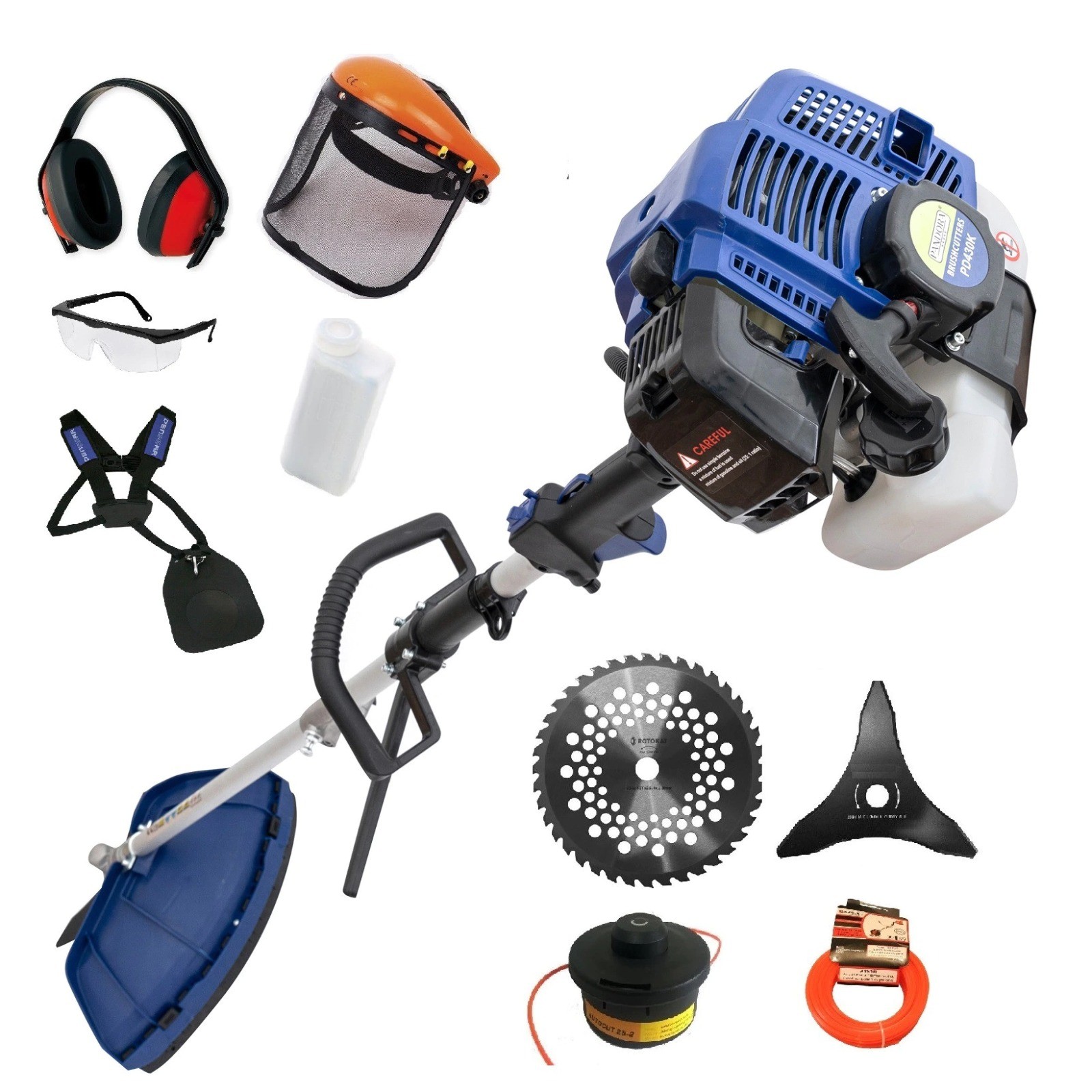 Motocoasa PANDORA, 6CP, 10.000RPM + 8 Accesorii