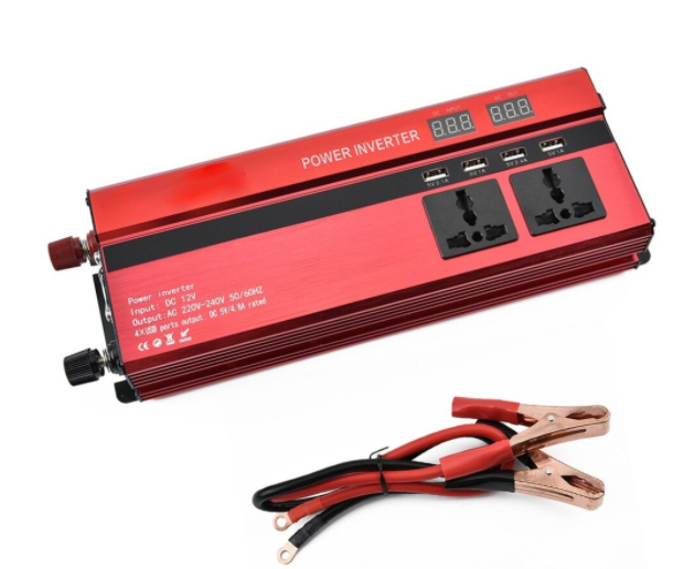 Invertor cu display, 1000W, 2 Prize, 4 Porturi USB