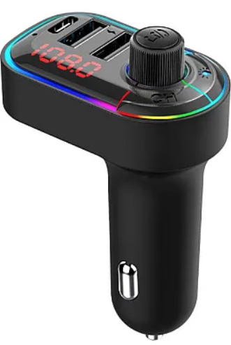 Modulator FM C12 Bluetooth Rgb 3.1A+Type C