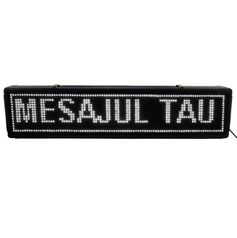 RECLAMA LUMINOASA , AFISAJ LED, PERSONALIZABILA PENTRU EXTERIOR-INTERIOR, 100X20CM