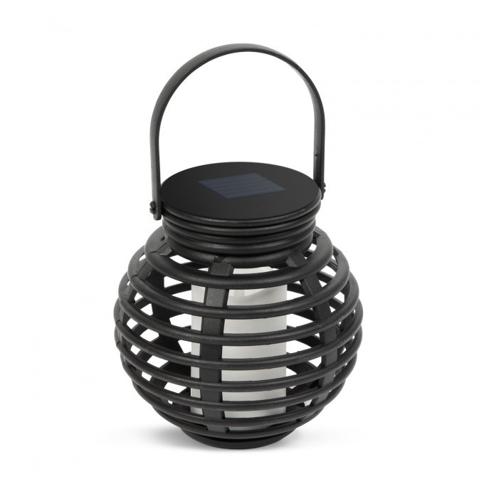 Lampa solara LED, tip felinar, imitatie lumanare, 10 x 11 cm