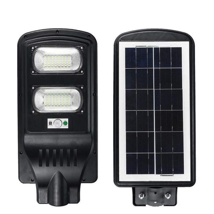 Proiector stradal cu panou solar, senzor de miscare si telecomanda 60W
