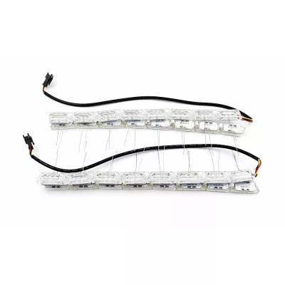 Set 2 Benzi 12 LED Faruri Auto White X Amber