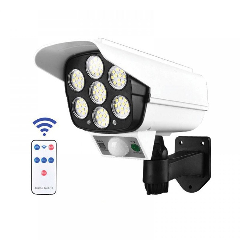 Lampa solara LED cu senzor de miscare, tip camera de supraveghere