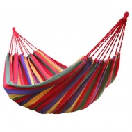HAMAC DUBLU MULTICOLOR DIN BUMBAC CU HUSA DE TRANSPORT