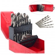 Set 25 burghie spirale HSS Ø 1 -13 mm