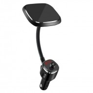 Modulator FM, Mp3 player cu bluetooth, incarcare wireless si suport magnetic pentru telefon