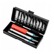 Trusa 16 piese (13 varfuri de precizie cu lama ascutita si 3 manere ergonomice)