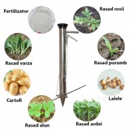 Plantator cultivator manual pentru rasaduri din inox