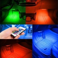 Benzi Ambientale 9LED Auto 8 Culori Telecomanda