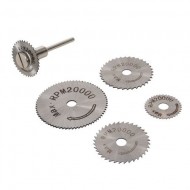 Set 5 discuri biax pentru lemn, plastic