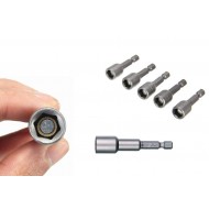 Set 5 adaptori magnetici profesionali 1/4 10mm pentru tabla