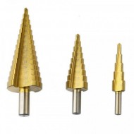 Set 3 freze conice spiral alezat, freza in trepte