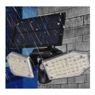 Lampa dubla split, cu panou solar si senzor de de miscare