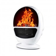 Aeroterma Electrica, Flame Heater, Tip semineu cu simulare flacari, 1500 W