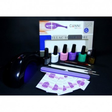 KIt profesional pentru manichiura Shellac Canni oja permanenta