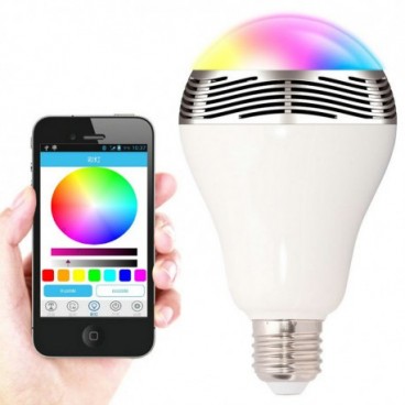 Bec cu LED-uri fara fir conexiune wireless si difuzor