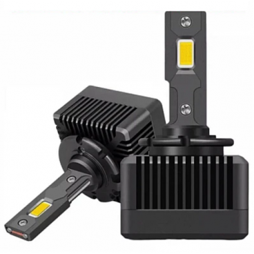 Set 2 Becuri D3s Auto LED 6500k 110W/Set Canbus Carcasa Neagra