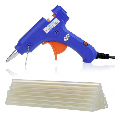 Pistol pentru lipire termoadeziva, 7 mm + 20 Batoane cadou