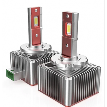 Set 2 becuri auto LED D3S 10000k 110W/set canbus Carcasa ROSIE
