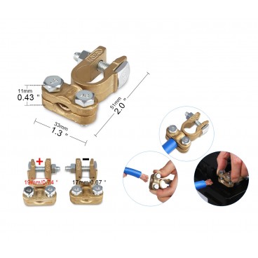 Coliere pentru borne acumulator auto