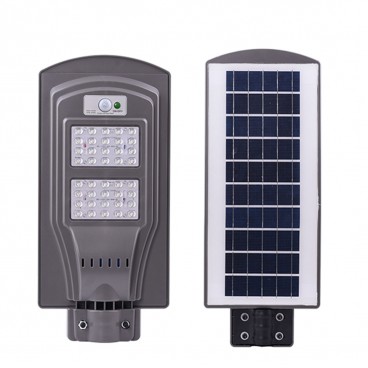 Lampa stradala 40W LED cu panou solar si senzor de miscare