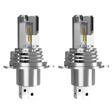 Set 2 Lampi LED M3 H4 cu doua faze putere 55W temperatura 6500K lumina alba