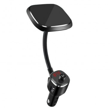 Modulator FM, Mp3 player cu bluetooth, incarcare wireless si suport magnetic pentru telefon