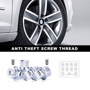 Set 10 chei speciale pentru antifurt prezoane roti BMW 13-23