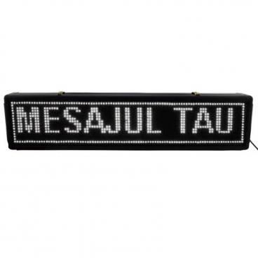 RECLAMA LUMINOASA , AFISAJ LED, PERSONALIZABILA PENTRU EXTERIOR-INTERIOR, 100X20CM
