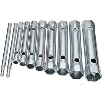 Set 10 Chei Tubulare Duble cu Tija 6-22 mm