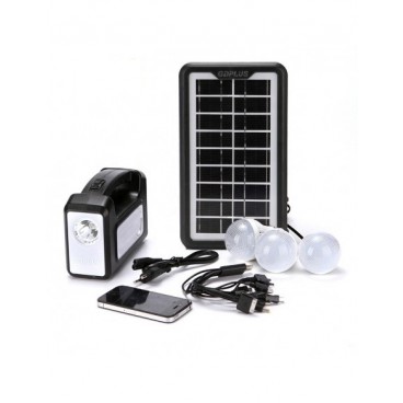 Kit de incarcare solara, 3 becuri LED, Functie Power Bank ,GD7