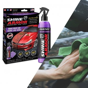 Kit intretinere auto, Ceara lichida Shine Armor 236 ml