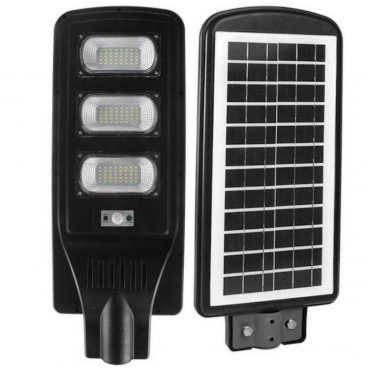 Proiector stradal cu panou solar, senzor de miscare si telecomanda 90W