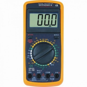Multimetru digital DT-9208A cu carcasa antisoc