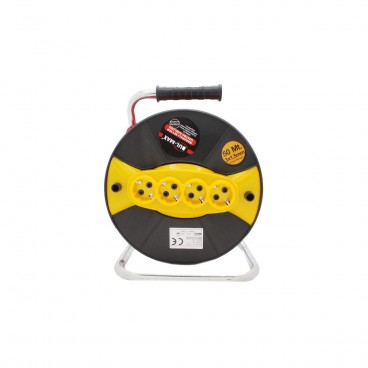 Prelungitor 4 prize si tambur cu derulator, 40x1,5 mm2
