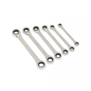 Set 6 chei duble profesionale cu clichet