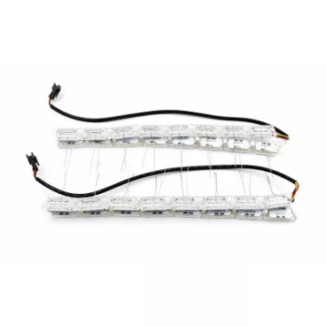 Set 2 Benzi 12 LED Faruri Auto White X Amber