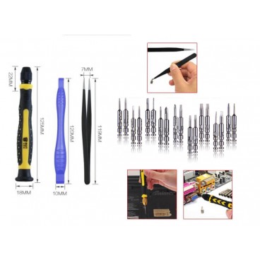Trusa surubelnita de precizie 21in1 cu accesorii pentru laptop, telefoane