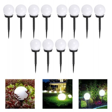 Set 12 lampi solare tip balon, pentru terasa sau gradina