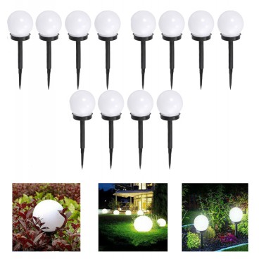 Set 12 lampi solare tip balon, pentru terasa sau gradina