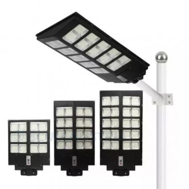 Lampa solara stradala dubla 600/800W/1000W, cu telecomanda si senzor de miscare