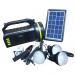 Kit Lanterna Solara, 4 becuri incluse, Functie de Powerbank, Boxa cu bluetooth si radio CL-18
