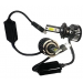Set 2 becuri auto COB, 100W, lumina alb-rece, 12000 lumeni