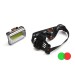 Lanterna Frontala bicicleta LED COB RGB 3W iluminare alb rosu verde cu acumulator