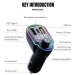 Modulator FM Bluetooth 5.0 Incarcare rapida MP3 Player Tip C PD 20W USB QC 3.0 ZTB A8