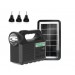 Kit panou solar cu incarcare USB, lanterna si 3 becuri