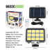 Proiector solar 288LED, 50W, senzor de miscare, HS-8022 telecomanda, 3 moduri de iluminare