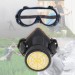 Masca protectie dubla 2in1 cu ochelari si filtru, pentru vopsitorie