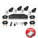 Pachet complet Kit supraveghere DVR CCTV 4 camere + Hard Disk 500 G